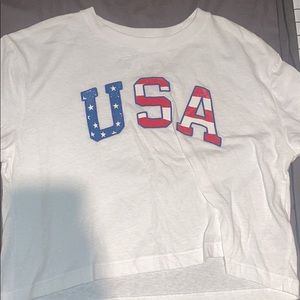 Aeropostale Cropped USA shirt